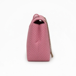 Shoulder Bag Pink A Polka Dot Women Strap Chain
