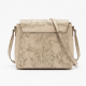 Crossbody Bag Vintage Beige Printed Leather Snake