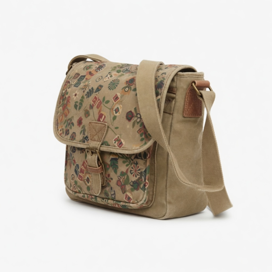 1 Crossbody Bag Women Vintage Printed