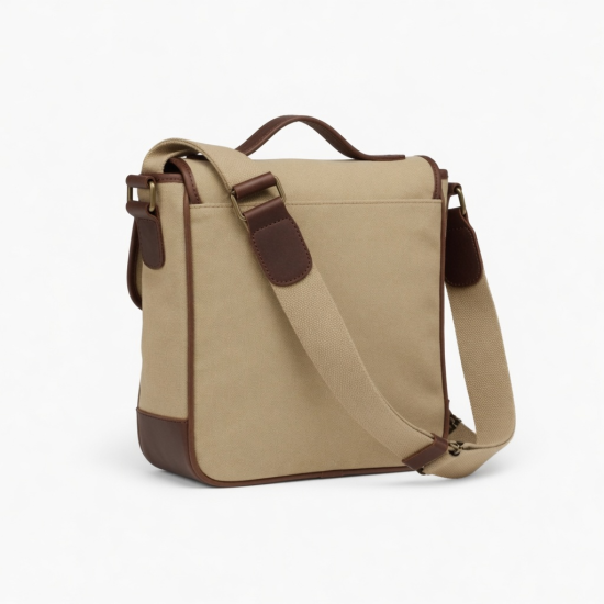 Bag Small Canvas And Leather Crossbody