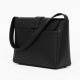 495 Black Faux Leather Shoulder Purse Bag