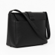 495 Black Faux Leather Shoulder Purse Bag