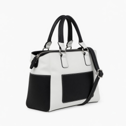 Women White Black Bag