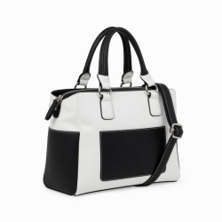 Women White Black Bag