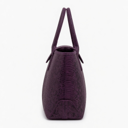 Bag Women Snake Purple Tote Black