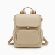 Bag Women Beige Handle Backpack Closure