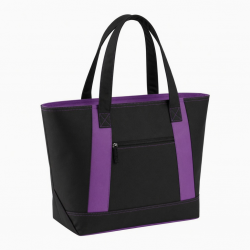 Bag Women Black Purple Handle Tote