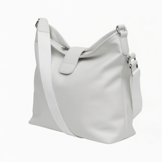 Bag White Closure Lining Hobo Crossbody