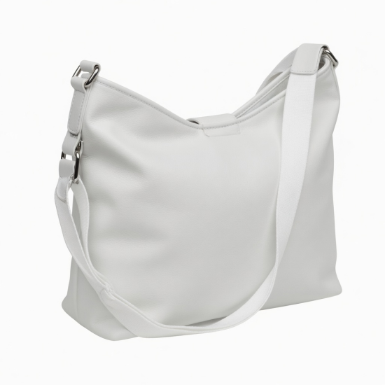 Bag White Closure Lining Hobo Crossbody