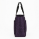 Bag Snake Purple Tote Pocket Black