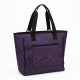 Bag Snake Purple Tote Pocket Black