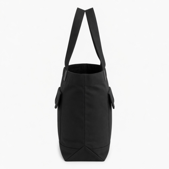Bag Black Pocket Tote