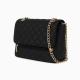 Bag Pocket Black Quilted Gold Chain Crossbody