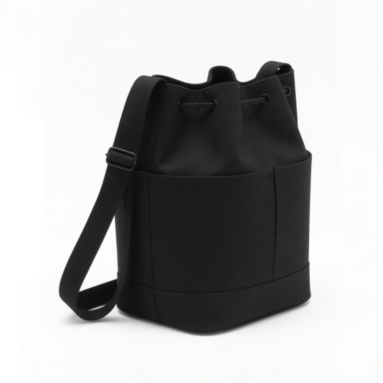 Handbag Purse Black Bucket 2