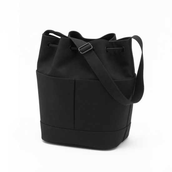 Handbag Purse Black Bucket 2