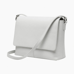 White Leather Crossbody Bag