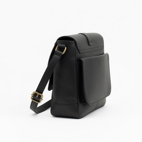 Leather Crossbody Strap Satchel Bag