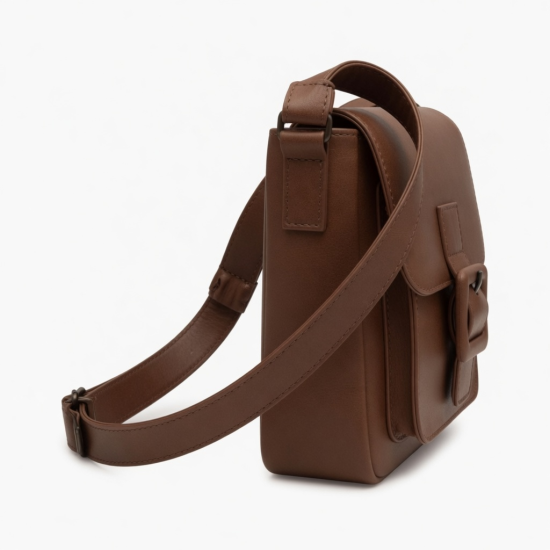 Mini Shoulder Bag Brown  Buckle Wallet 2000