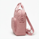 Bag Women Pink Handle Backpack Zip Closure