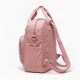 Bag Women Pink Handle Backpack Zip Closure