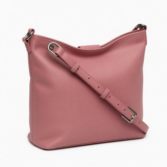 Bag Women Pink Hobo Crossbody Closure