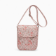Bag Pocket Women Pink Floral Strap Small Crossbody Pouch