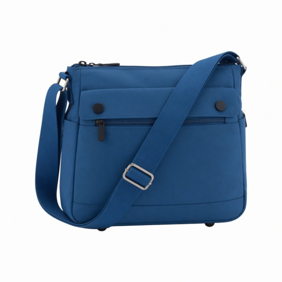 Bag Women Blue Adjustable Strap Crossbody