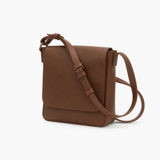 Brown Leather Crossbody Bag