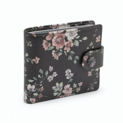 Wallet Faux Leather Printed Floral Small